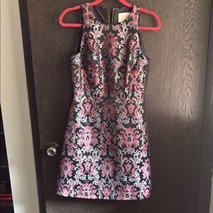 Kate Spade Black and Sparkly Pink Dress Size 2